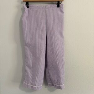 Vintage - Seersucker Purple Capri Pants